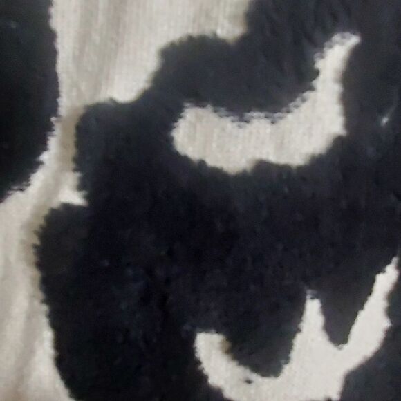 I.N.C. Black & White Floral Cardigan Size Medium - Picture 11 of 12